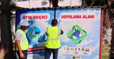Zero-waste designated areas are installed in the province of Sinop, northern Türkiye, Aug. 20, 2026. (IHA Photo)