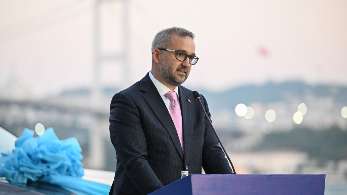 Central Bank of the Republic of Türkiye (CBRT) Governor Fatih Karahan speaks during an event in Istanbul, Türkiye, Aug. 25, 2026. (AA Photo)