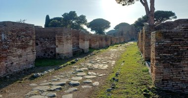 A street in Ostia, the ancient seaport of Rome, Italy, Sept. 14, 2026. (Reuters Photo)