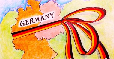 "Both last year’s federal election and this year’s Saxony-Anhalt state election show that an invisible wall still exists between East and West in Germany." (Illustration by Erhan Yalvaç)