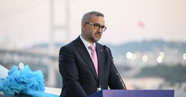 Central Bank of the Republic of Türkiye (CBRT) Governor Fatih Karahan speaks during an event in Istanbul, Türkiye, Aug. 25, 2026. (AA Photo)