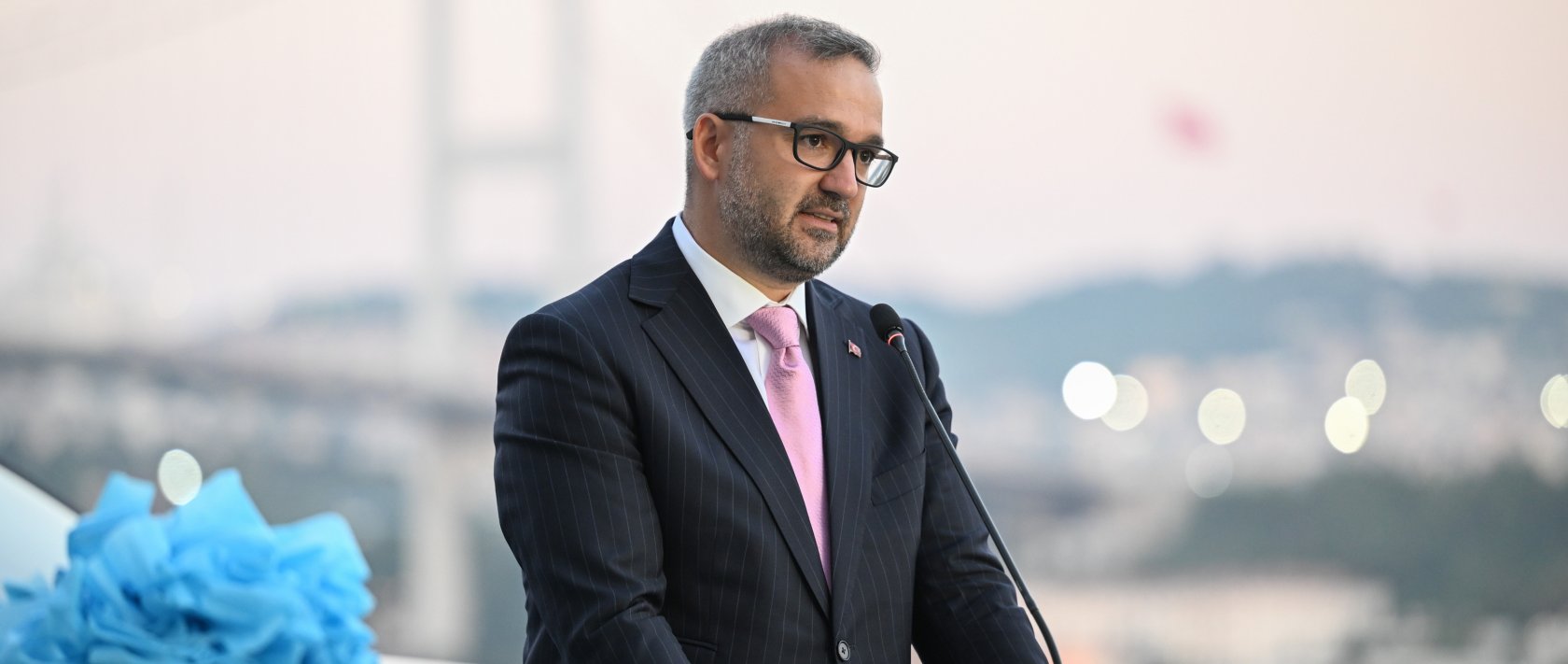 Central Bank of the Republic of Türkiye (CBRT) Governor Fatih Karahan speaks during an event in Istanbul, Türkiye, Aug. 25, 2026. (AA Photo)