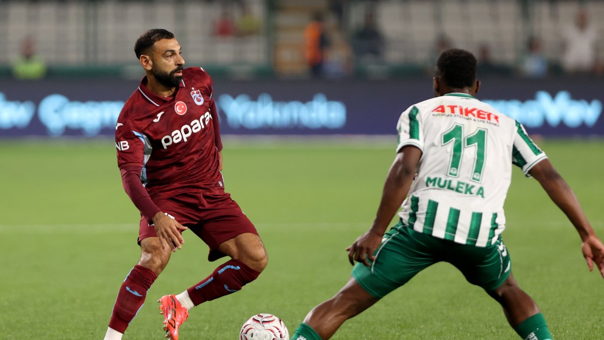Trabzonspor's Mohamed Salah in action during the fifth-week Trendyol Süper Lig match between Trabzonspor and Konyaspor at the MEDAŞ Konya Metropolitan Stadium in Konya, Türkiye, Sept. 12, 2026. (AA Photo)