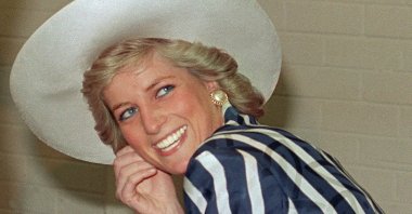 Britain's Princess Diana poses during her visit to Footscray Park in a suburb of Melbourne, Australia, Jan. 27, 1988. (AFP File Photo)