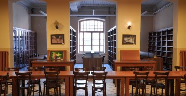 The historic Ottoman-era study room of Cağaloğlu Anatolian High School, Istanbul, Türkiye, June 25, 2026. (AA Photo)