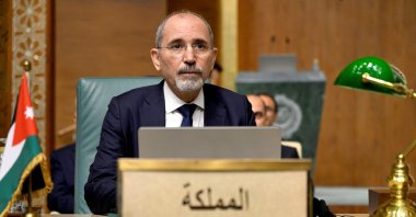 Jordan's Foreign Minister Ayman Safadi attends a meeting of the Council of Arab Foreign Ministers at the Arab League headquarters in central Cairo, Sept. 7, 2026. (AFP Photo)