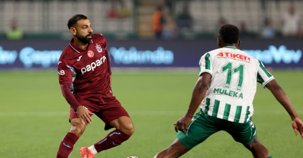 Trabzonspor's Mohamed Salah in action during the fifth-week Trendyol Süper Lig match between Trabzonspor and Konyaspor at the MEDAŞ Konya Metropolitan Stadium in Konya, Türkiye, Sept. 12, 2026. (AA Photo)
