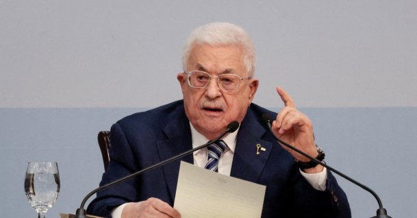 Palestinian President Mahmoud Abbas speaks during the 8th General Conference of Fatah in Ramallah in the Israeli-occupied West Bank, May 14, 2026. (Reuters Photo)