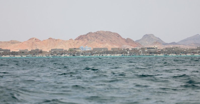 A view of a village on the coast of Bab el-Mandeb, Yemen, April 2, 2026. (Reuters Photo)