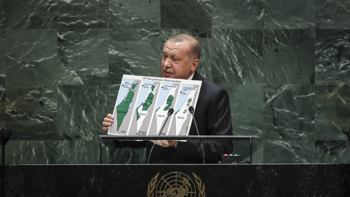 Turkish leader heads back to UN stage with reform, Palestine in focus