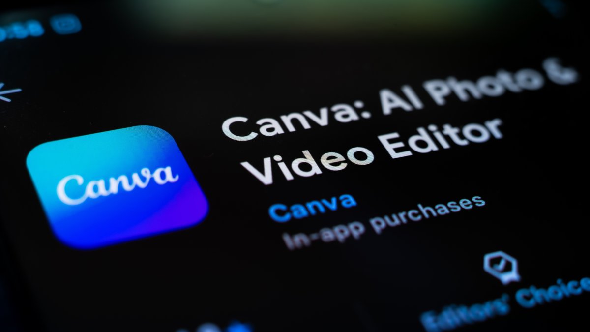 A Canva app is shown in the App Store, Raleigh, North Carolina, U.S., May 22, 2025. (Shutterstock Photo)