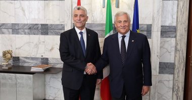 Trade Minister Ömer Bolat and Italian Deputy Prime Minister Antonio Tajani meet in Rome, Italy, Sept. 18, 2026. (DHA Photo)