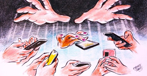 "The crucial questions are no longer limited to “What are we looking at?” but increasingly include “How do we think?” “What do we believe?” and even “How do we make our decisions?”" (Illustration by Erhan Yalvaç)