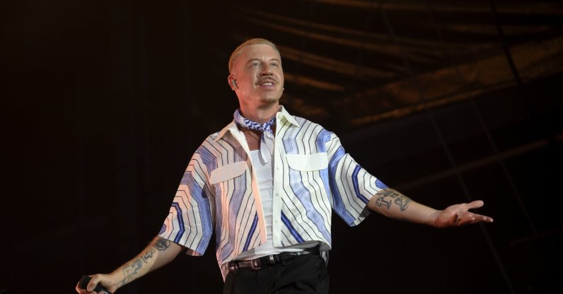 U.S. rapper Macklemore performs live on stage during the 5th Lollapalooza Paris Festival, Paris, France, July 19, 2025. (Getty Images Photo)