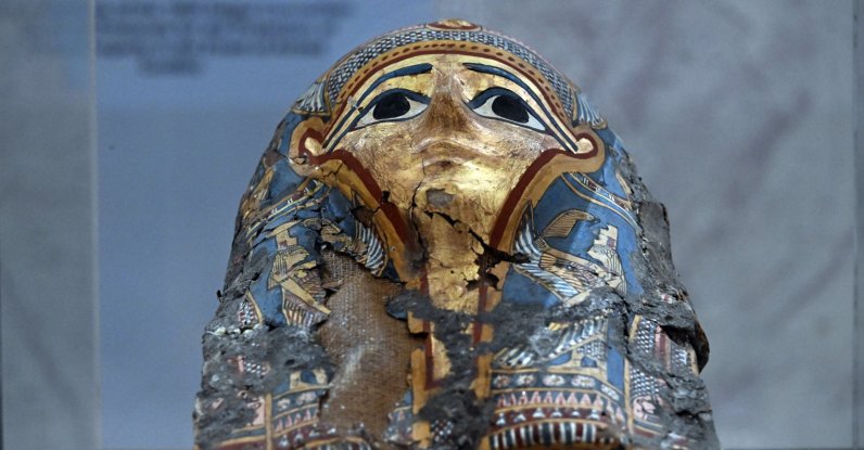 An Egyptian artifact returned by Lebanon are displayed at the National Museum, Beirut, Lebanon, Sept. 16, 2026. (AA Photo)
