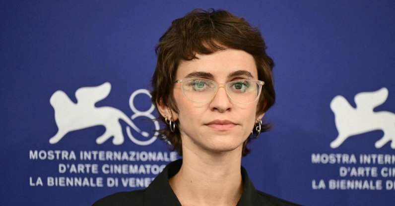 Journalist and director Rachel Szor attends the photocall of "NAZA" presented in competition at the 83rd International Venice Film Festival, Venice Lido, Venice, Italy, Sept. 10, 2026. (AFP Photo)