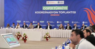 Officials attend a coordination meeting held by the COP31 Presidency as Türkiye continues preparations to host COP31, Antalya, Türkiye, Sept. 6, 2026. (AA Photo)