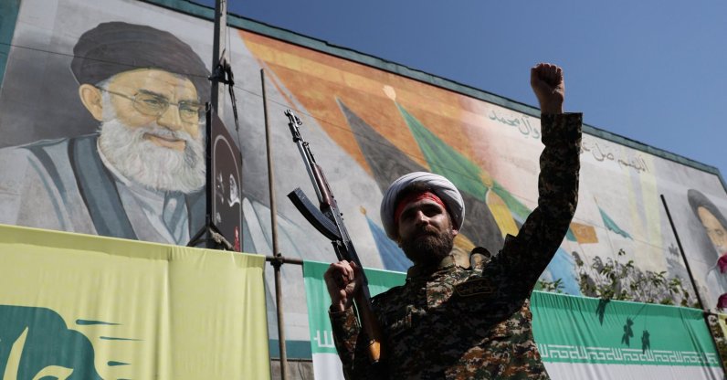 A man attends a military march in Tehran, Iran, Sept. 18, 2026. (Reuters Photo)
