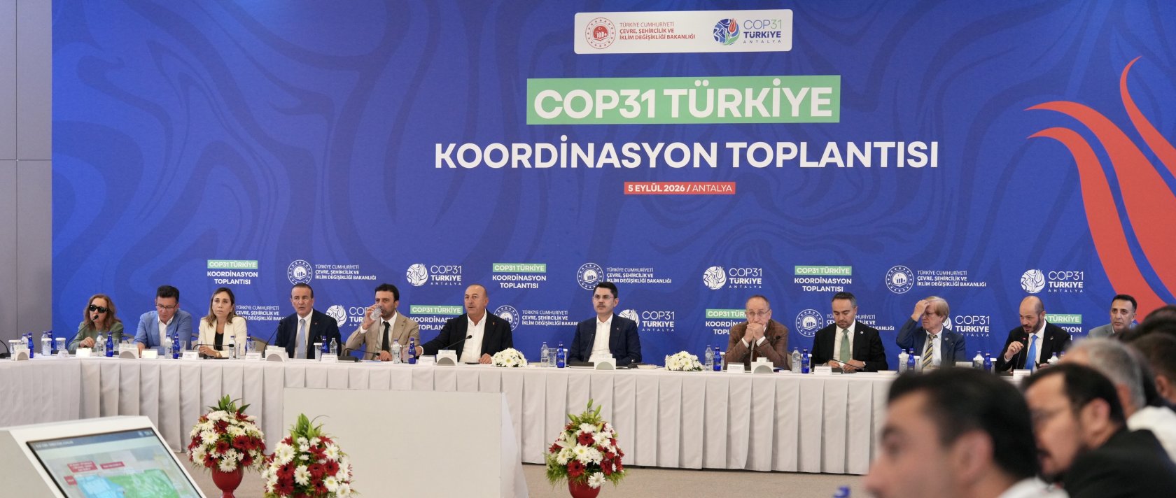 Officials attend a coordination meeting held by the COP31 Presidency as Türkiye continues preparations to host COP31, Antalya, Türkiye, Sept. 6, 2026. (AA Photo)