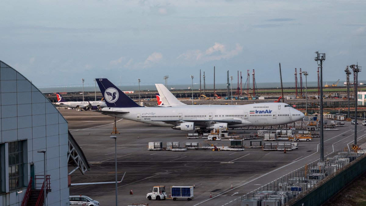 An Iran Air Boeing 747-200 aircraft is parked at a cargo apron at Macau International Airport in Macau, China, Aug. 24, 2026. (Reuters Photo)