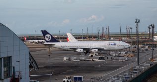 An Iran Air Boeing 747-200 aircraft is parked at a cargo apron at Macau International Airport in Macau, China, Aug. 24, 2026. (Reuters Photo)