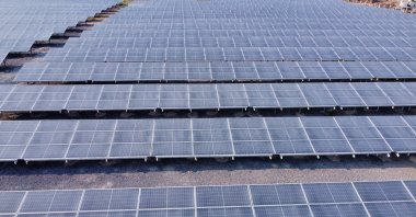 Solar panels are seen in Osmaniye province, southern Türkiye, Aug. 25, 2026. (AA Photo)