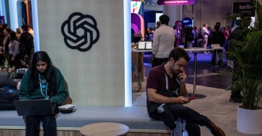 People visit an OpenAI booth at Moscone Center during the Dreamforce 2026 technology summit in San Francisco, California, U.S., Sept. 17, 2026. (Reuters Photo)