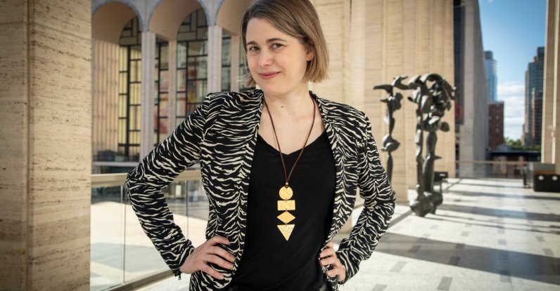 Louisa Proske poses for a portrait, New York, U.S., Sept. 18, 2026. (AP Photo)