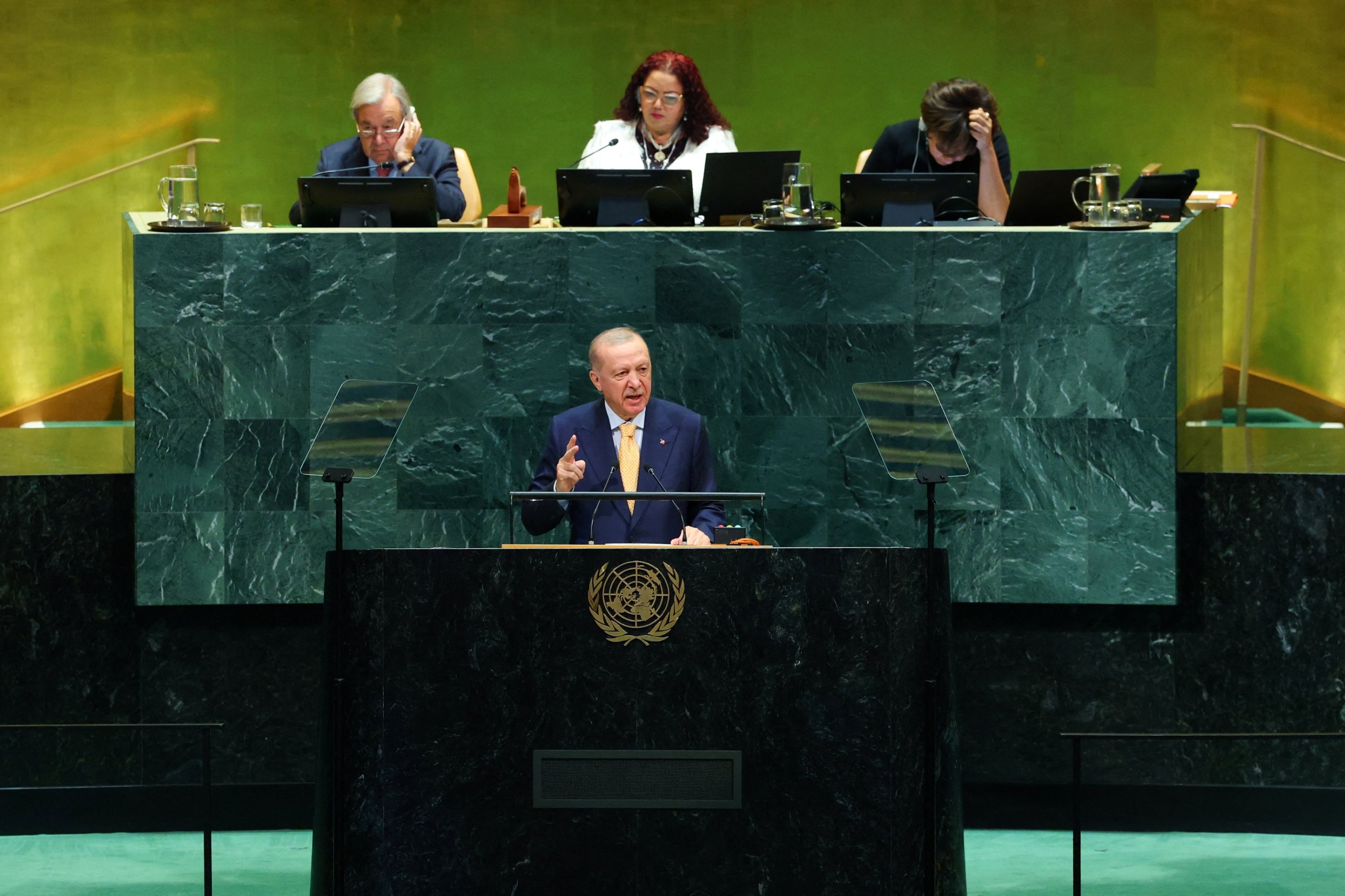 Erdoğan urges world to pressure Israel, end Gaza bloodshed at UNGA