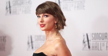 Taylor Swift attends the Songwriters Hall of Fame 55th Annual Induction and Awards Gala at Marriott Marquis Hotel, New York, U.S., June 11, 2026. (Getty Images Photo)