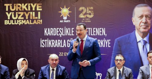 AK Party Deputy Chair Ali Ihsan Yavuz speaks at an event, Eskişehir, central Türkiye, Sept. 22, 2026. (AA Photo)