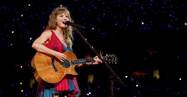 Taylor Swift performs onstage during The Eras Tour at Hard Rock Stadium, Florida, U.S., Oct. 18, 2024. (Getty Images Photo)
