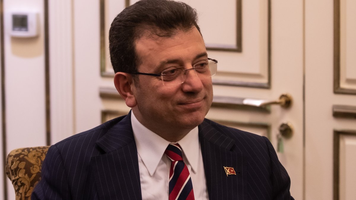 Suspended Istanbul Mayor Ekrem Imamoğlu sits in his office after a court's verdict, Istanbul, Türkiye, Dec. 14, 2022. (Getty Images Photo)