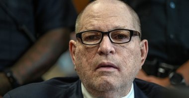 Harvey Weinstein appears in Manhattan Supreme Court for sentencing for the 2006 sexual assault of a former television production assistant, New York, U.S., Sept. 23, 2026. (EPA Photo)