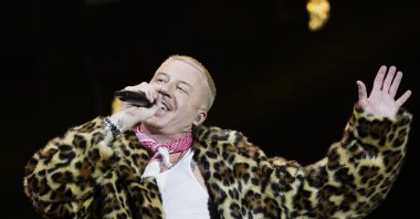 U.S. rapper Macklemore performs on the Main Stage at the 42nd Gurtenfestival edition in Bern, Switzerland, July 16, 2025. (AP File Photo)