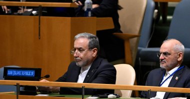 Iran Foreign Minister Abbas Araghchi looks on during the 81st session of the U.N. General Assembly at U.N. Headquarters, New York, Sept. 23, 2026. (AFP Photo)