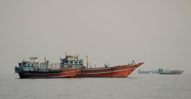 Vessels at the Strait of Hormuz, as seen from Musandam, Oman, Sept. 23, 2026. (Reuters Photo)