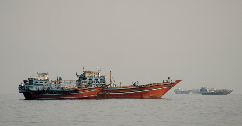 Vessels at the Strait of Hormuz, as seen from Musandam, Oman, Sept. 23, 2026. (Reuters Photo)