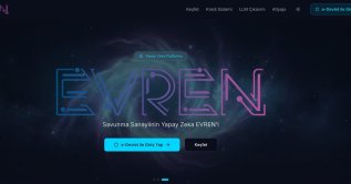 The homepage of the EVREN platform seen in a screengrab. (Courtesy of evren.ssyz.org.tr)