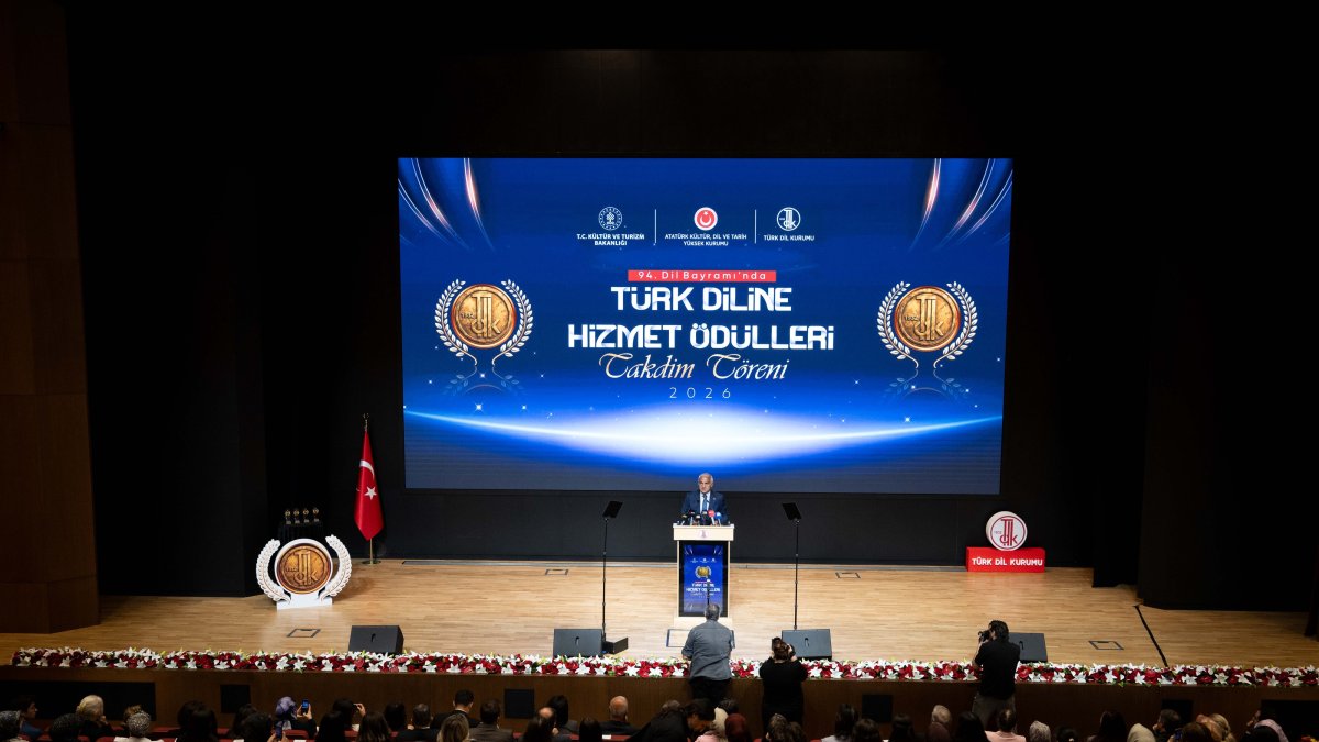 The Turkish Language Association marks the 94th Language Day with a ceremony, Ankara, Türkiye, Sept. 25, 2026. (AA Photo)