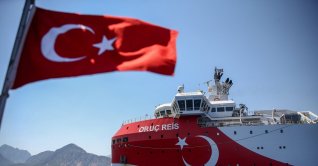 Turkish seismic exploration vessel Oruç Reis in the Eastern Mediterranean, July 23, 2020. (AA File Photo)