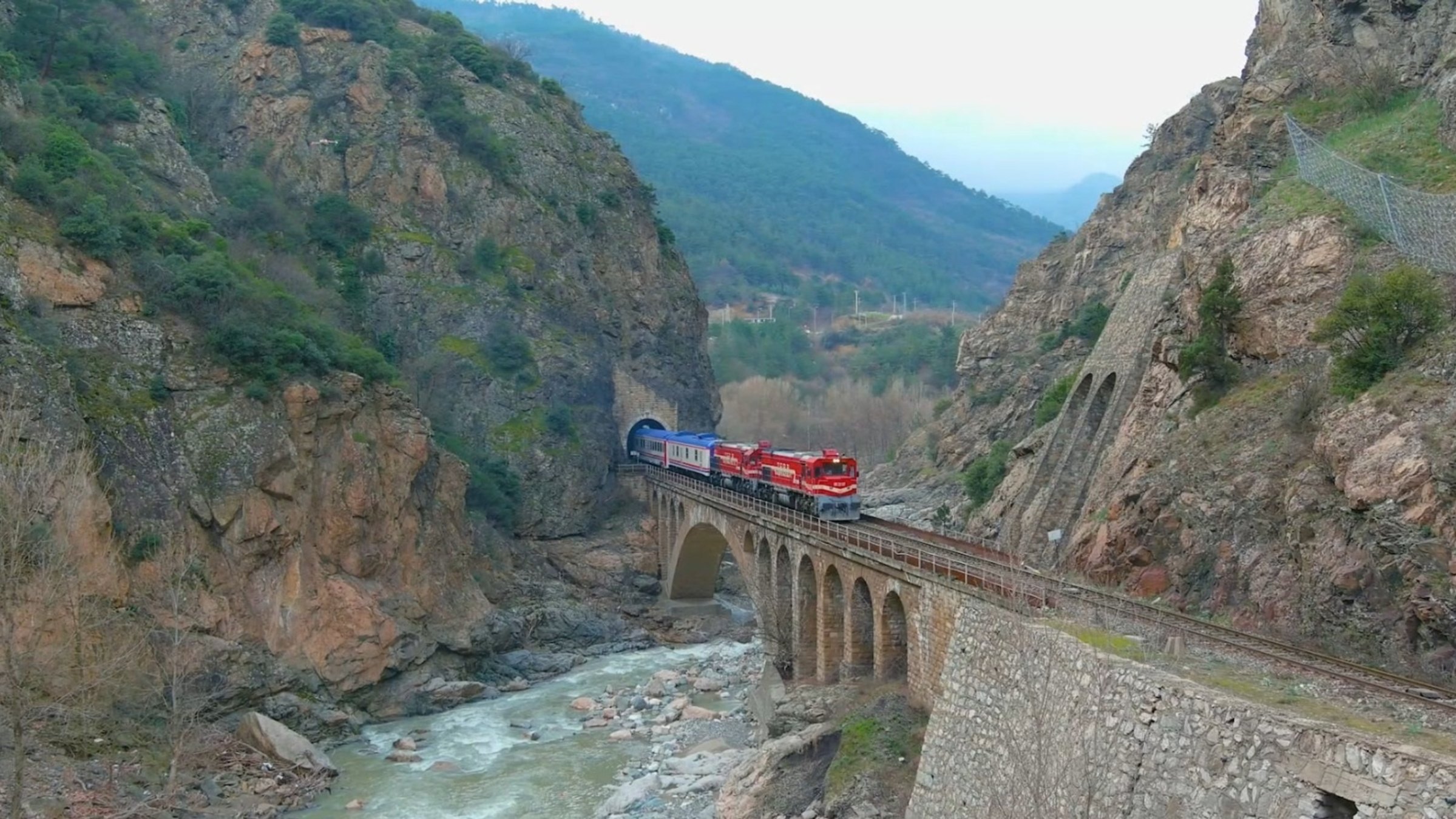 An undated view of the Karaelmas Touristic Express, Ankara, Türkiye. (DHA Photo)