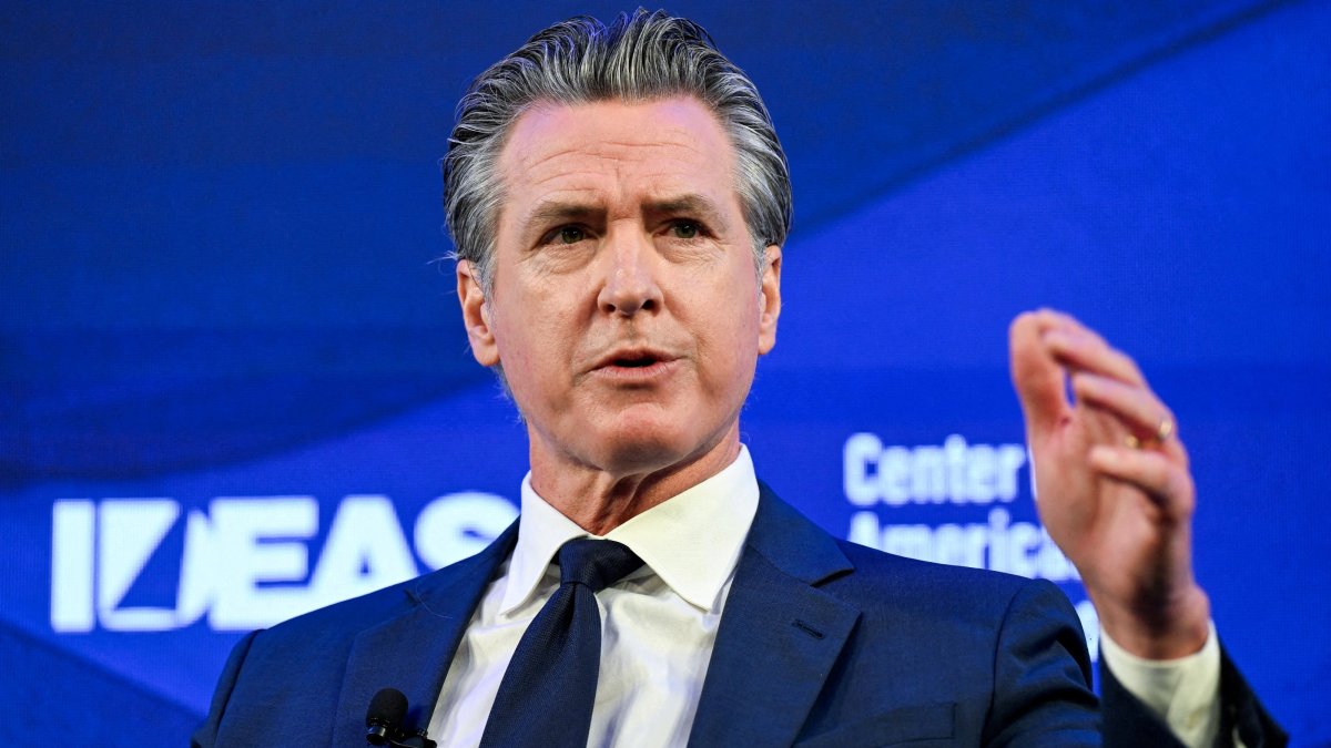California Governor Gavin Newsom speaks at the Center for American Progress (CAP) IDEAS Conference at The Mayflower Hotel in Washington, D.C., U.S., May 19, 2026. (Reuters File Photo)