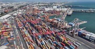 A view of a port in Mersin, southern Türkiye, Sept. 24, 2026. (AA Photo)