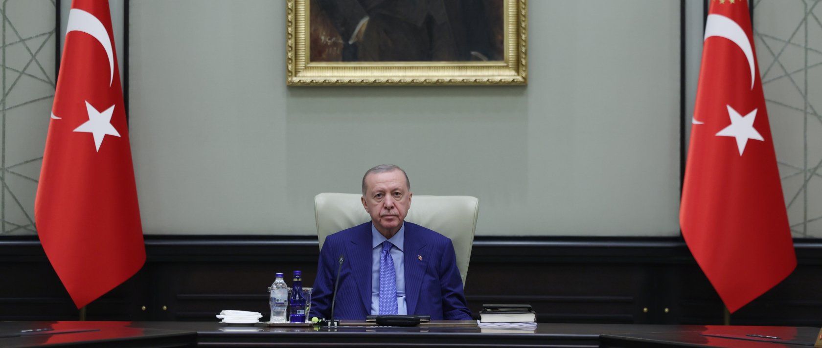 President Recep Tayyip Erdoğan chairs a Cabinet meeting in Ankara, Sept. 28, 2026. (Presidency Handout via AA)