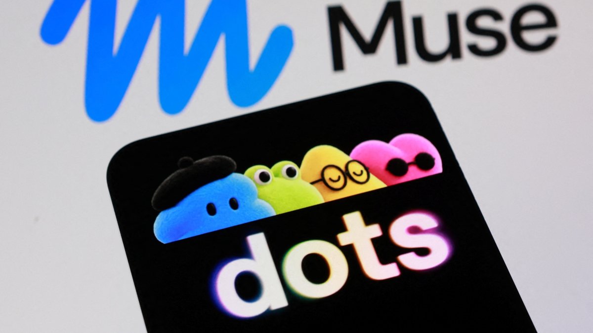 The OpenAI Dots and Meta Muse logos are seen in this illustration, Sept. 29, 2026. (Reuters Photo)