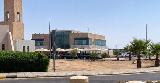 This photograph shows part of Prince Sultan bin Abdulaziz Airport in Tabuk, Saudi Arabia, Sept. 30, 2026. (AFP Photo)