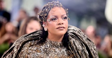 Rihanna attends the 2026 Met Gala celebrating "Costume Art," Metropolitan Museum of Art, New York, U.S., May 4, 2026. (Getty Images Photo)