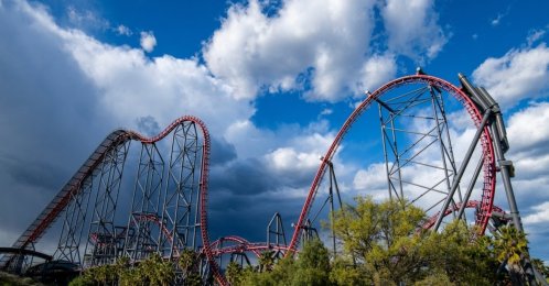 A undated view of the Six Flags Magic Mountain amusement park, Valencia, California, U.S. (Shutterstock Photo)