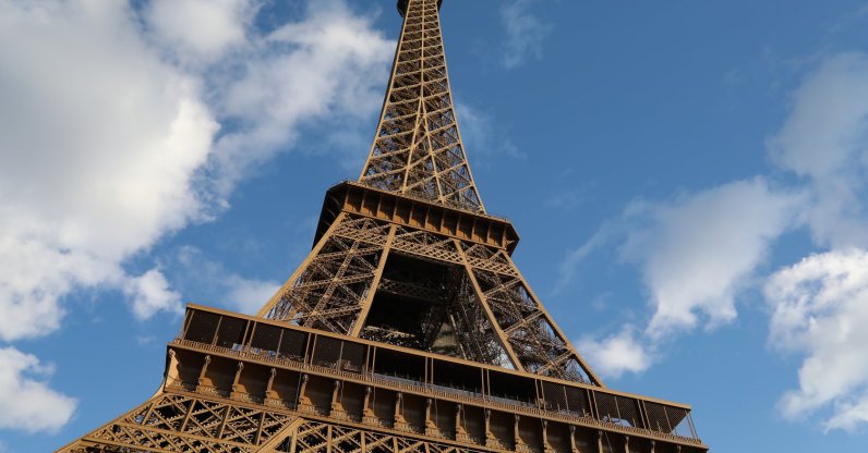 A view of the Eiffel Tower from below, Paris, France, March 14, 2026. (Getty Images Photo)